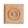 #907 Red Oak Rosette Corner Block 3/4" x 2-1/2" x 2-1/2"
